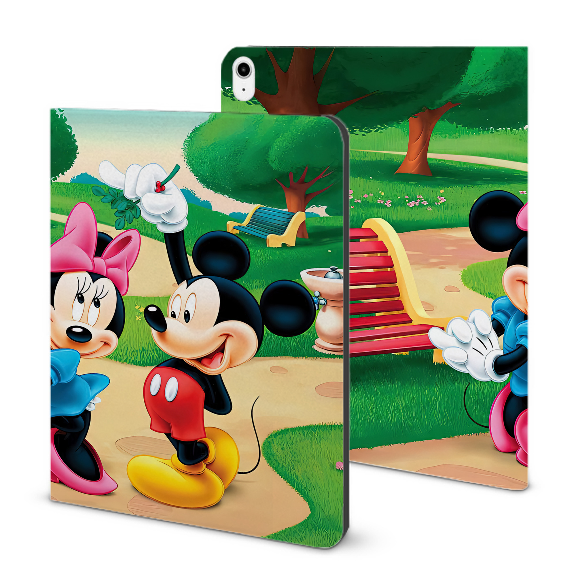 （画像用） ミッキーマウス Mickey Mouse IPadケース ペンホルダー付き ブックスタイルデザイン